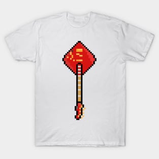 Pixel Poker Suit Diamond Guitar T-Shirt